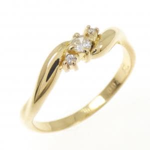 K18YG ダイヤモンド リング 0.07CT