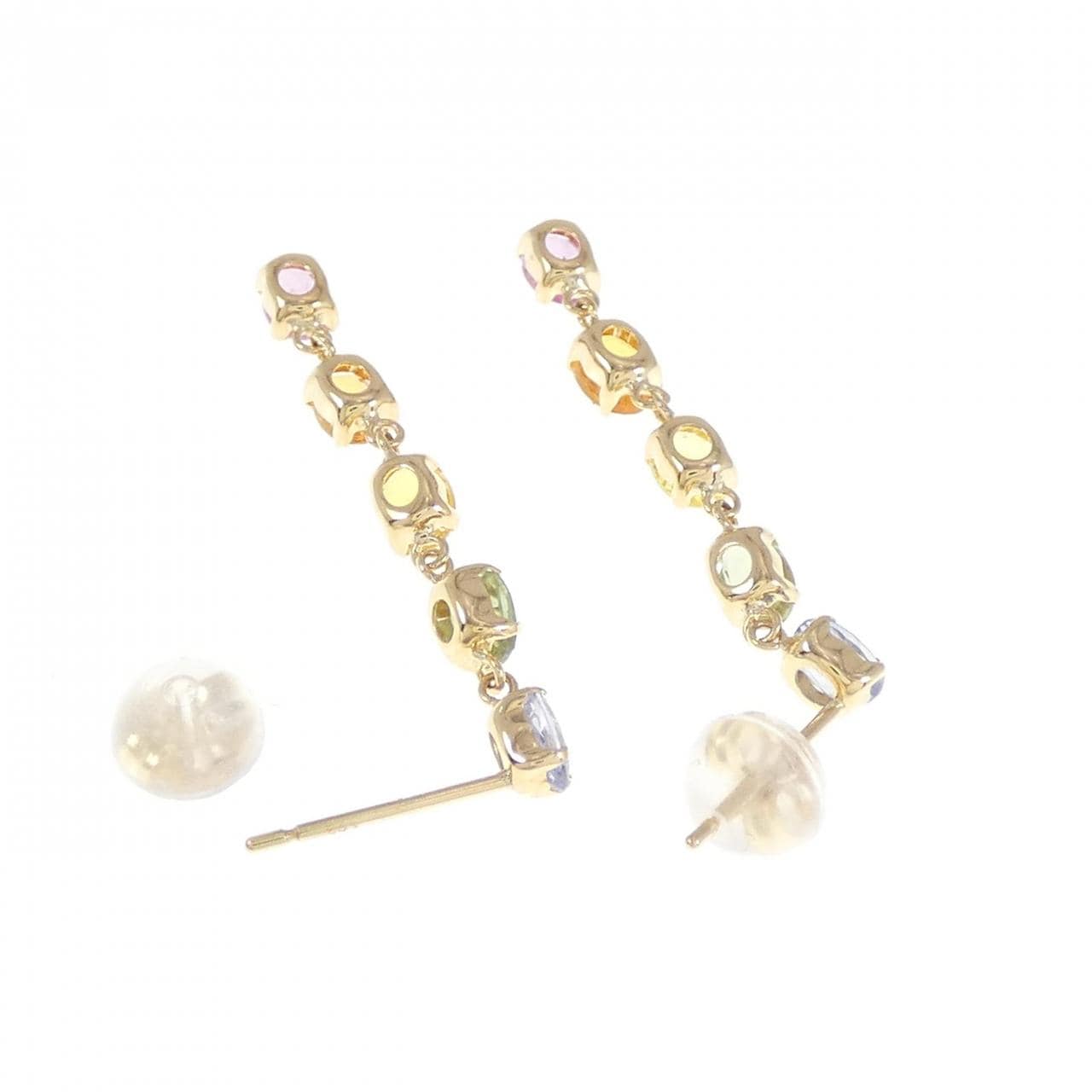 K18YG Sapphire Earrings 2.00CT