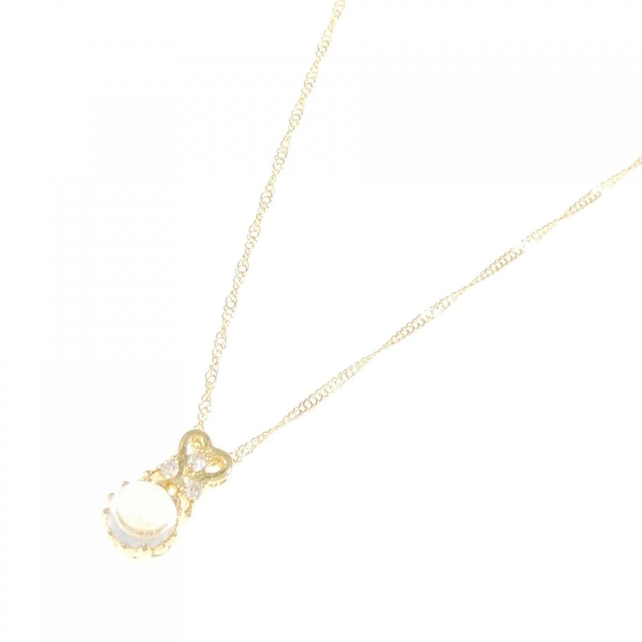 K18YG ムーンストーン ネックレス