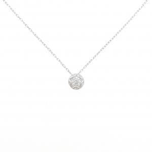 K18WG ダイヤモンド ネックレス 0.140CT