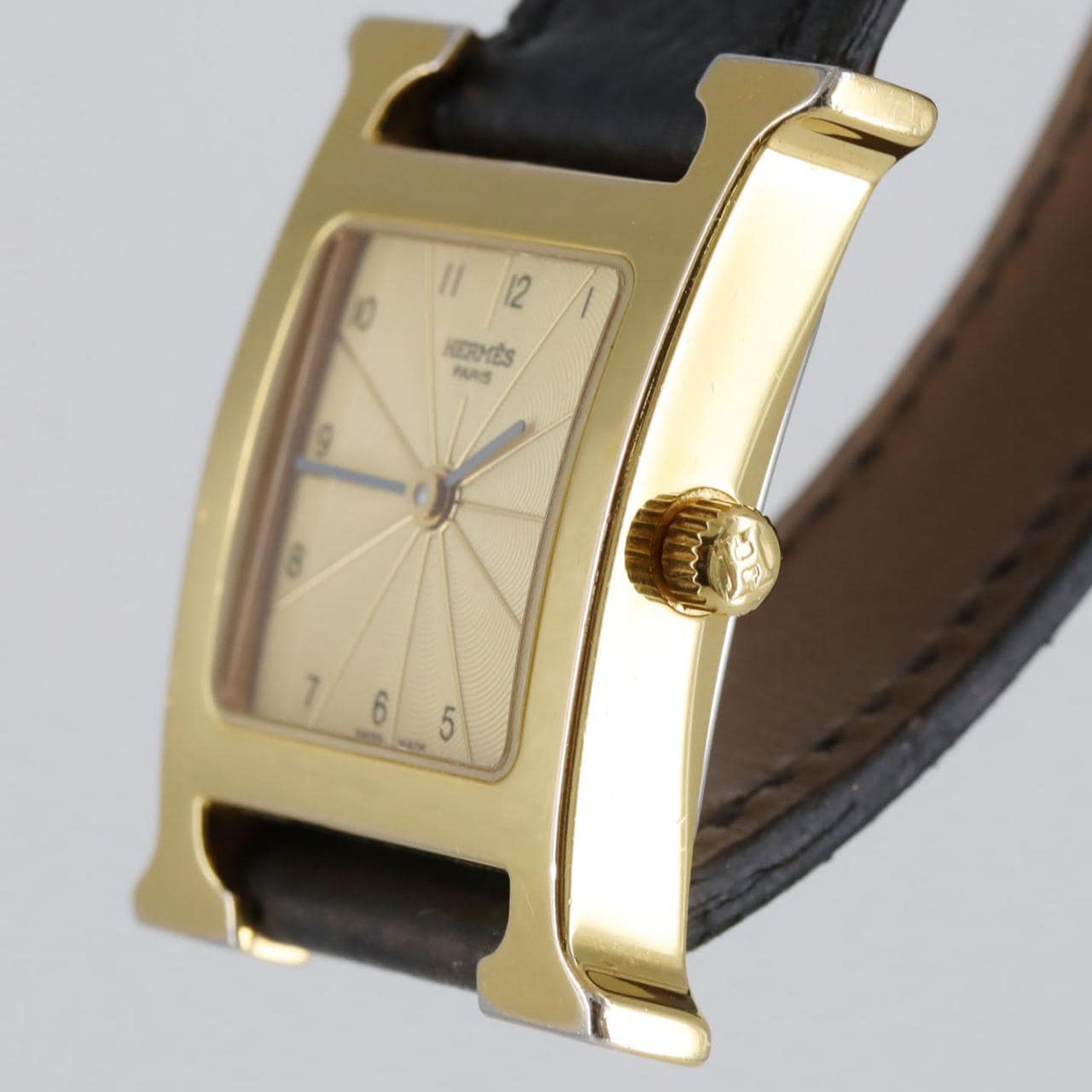 【ノーメンテナンス特価】エルメス Hウォッチ GP HH1.201 GP クォーツ