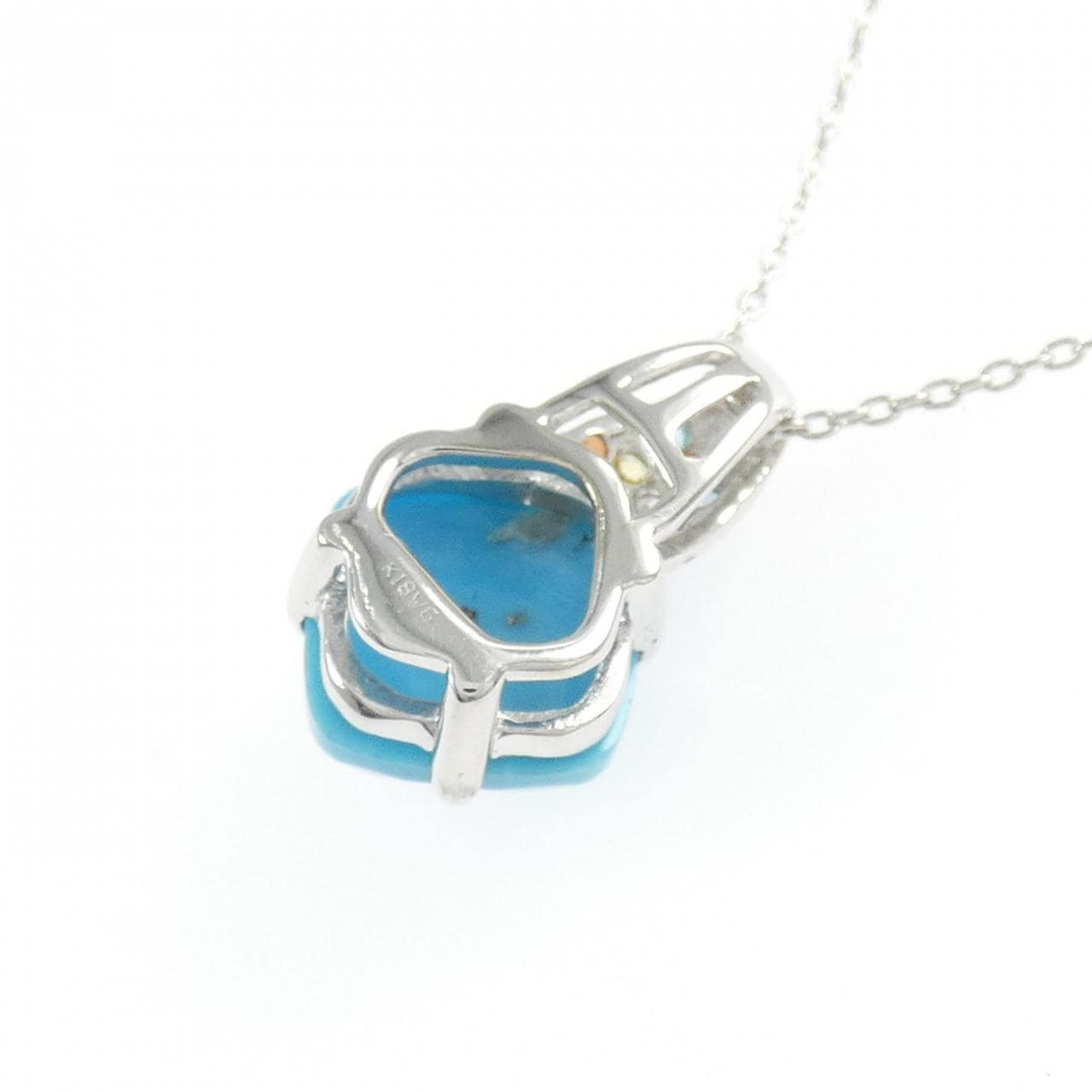 K18WG ターコイズ ネックレス