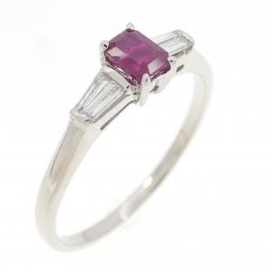PT900 ルビー リング 0.28CT