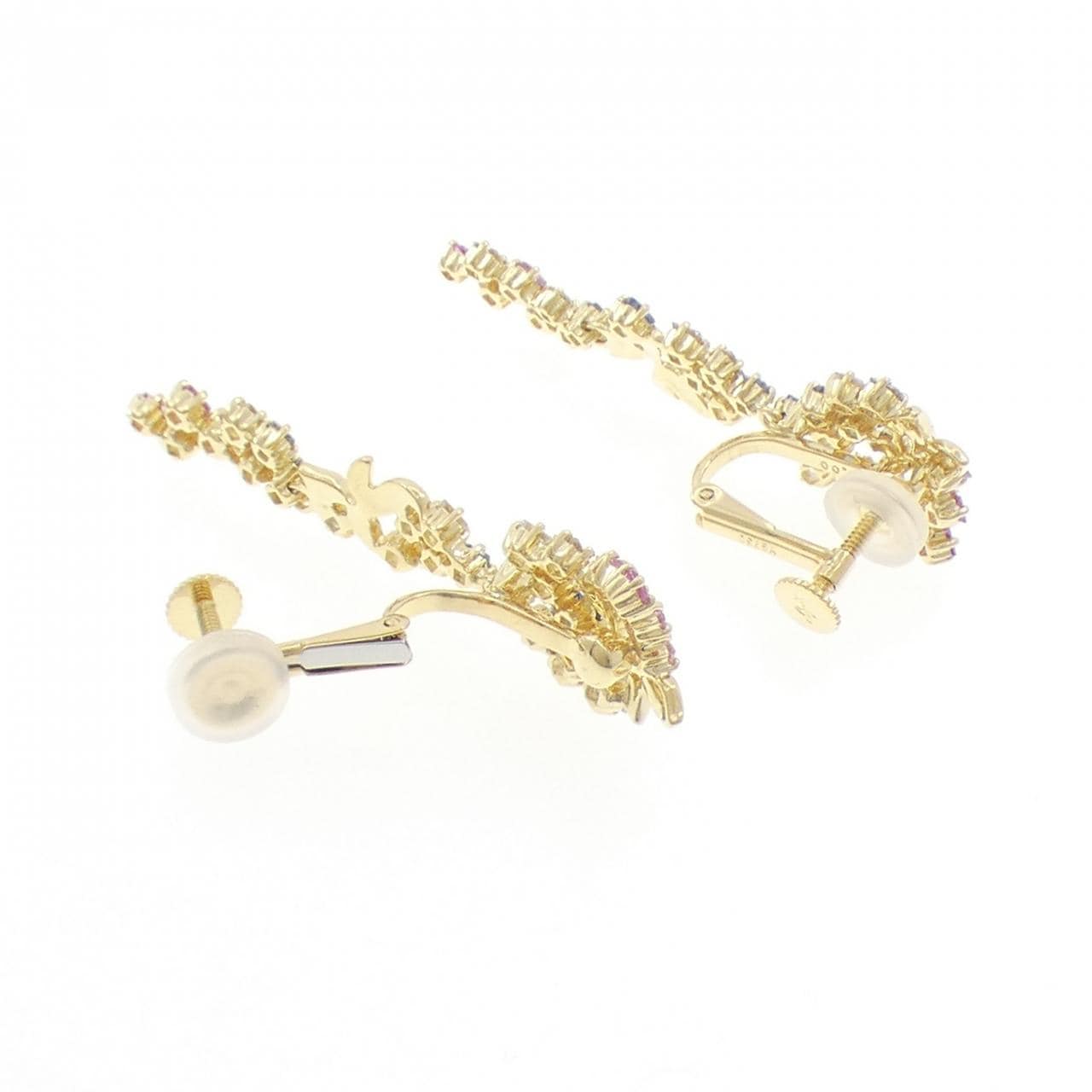 ジュネ サファイヤ イヤリング 5.00CT