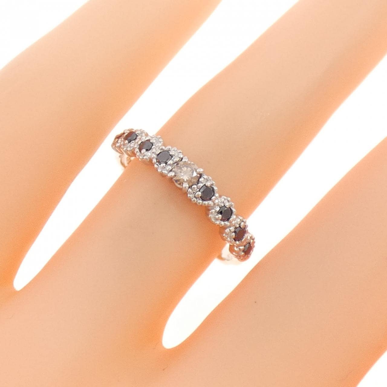 K18WG ダイヤモンド リング