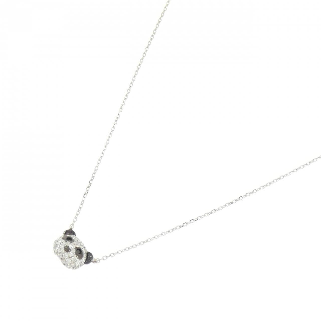 ポンテヴェキオ パンダ ダイヤモンド ネックレス 0.01CT