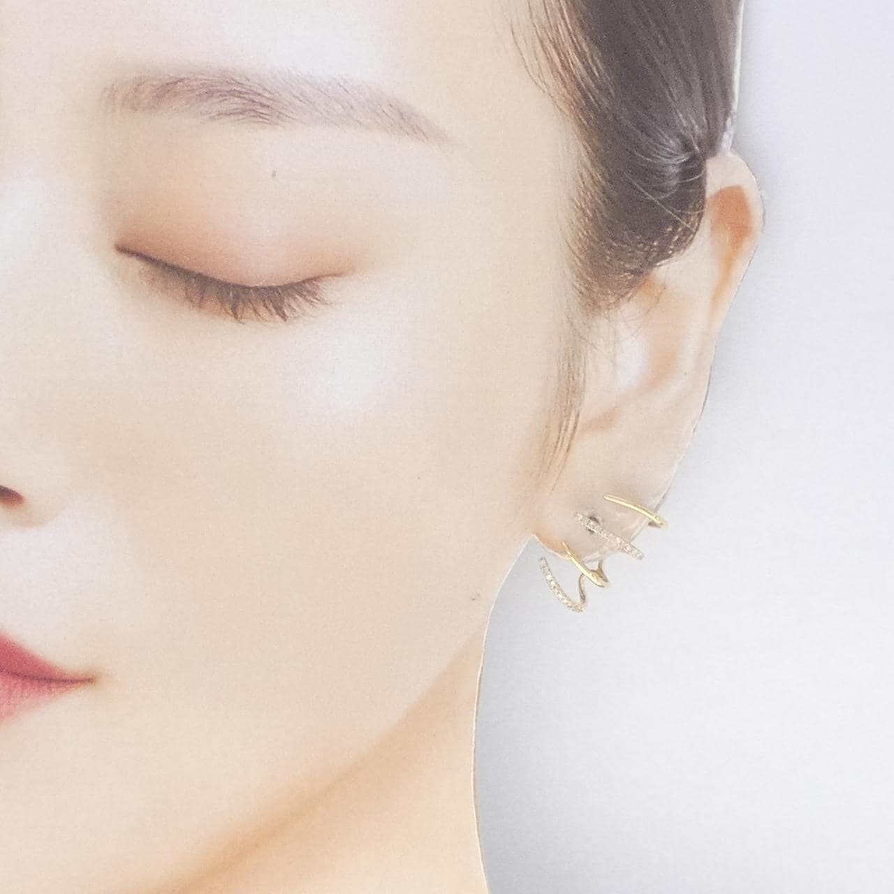 K18YG ダイヤモンド ピアス 0.30CT