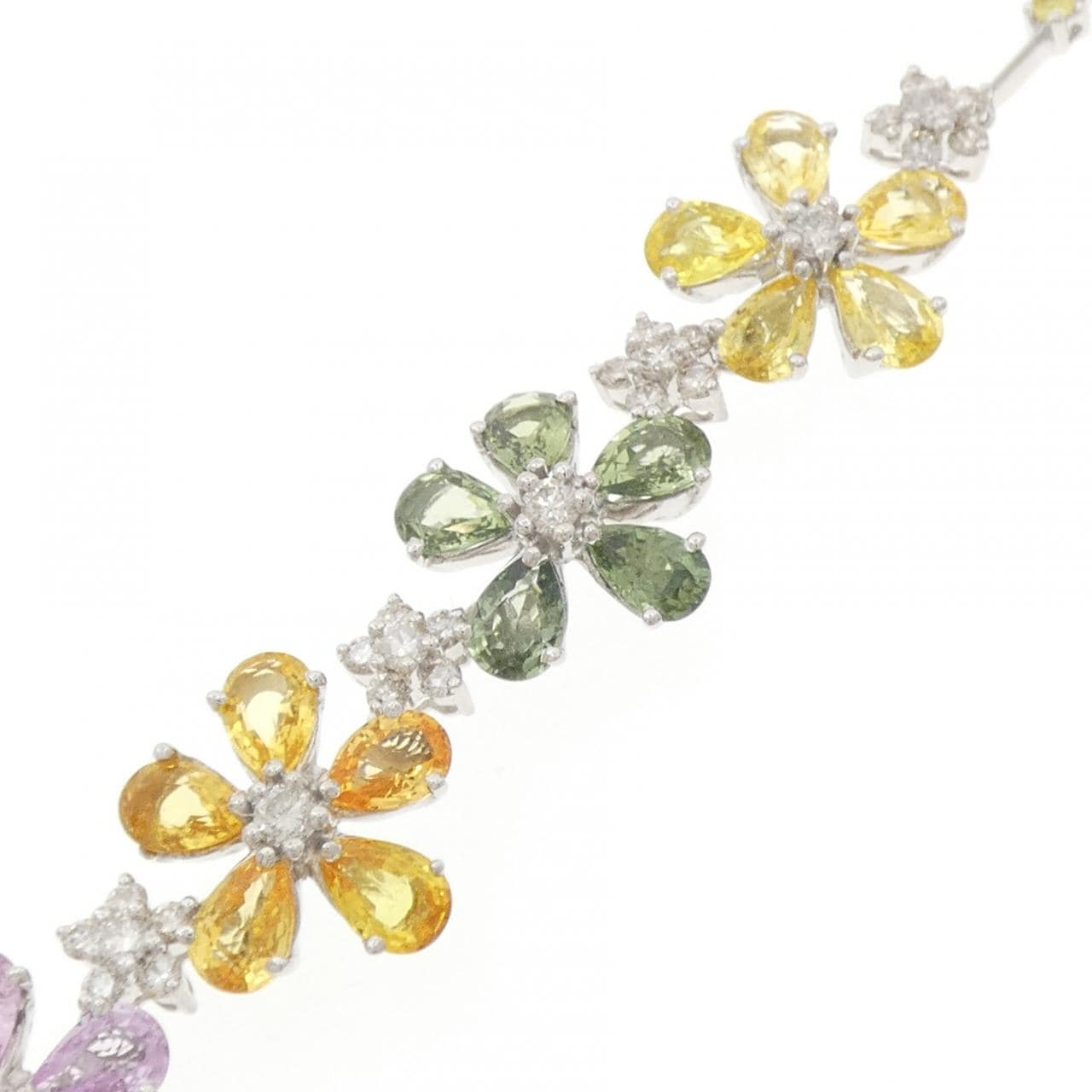 750WG サファイヤ ネックレス 23.58CT