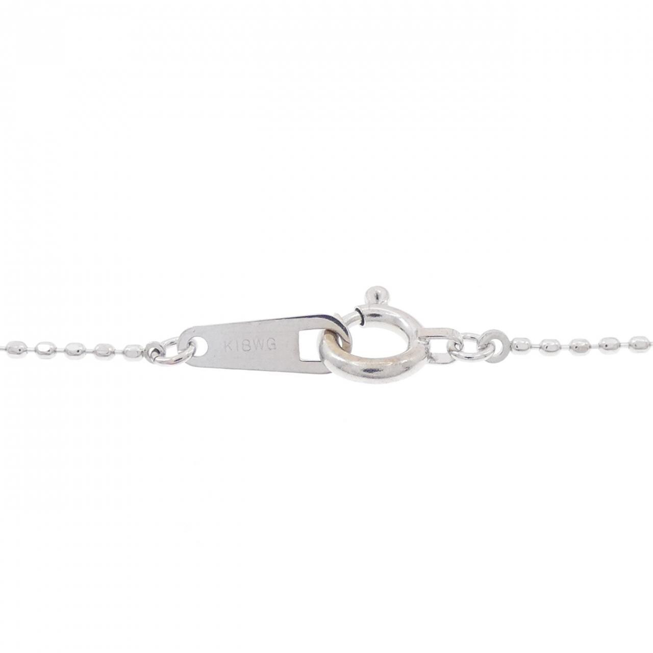 K18WG blue Topaz necklace