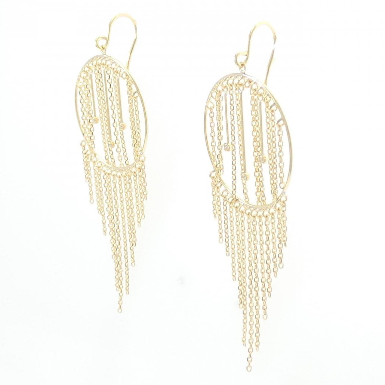 K18YG ダイヤモンド ピアス 0.06CT