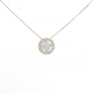 K18PG Diamond Necklace 1.002CT G SI2 3EXT