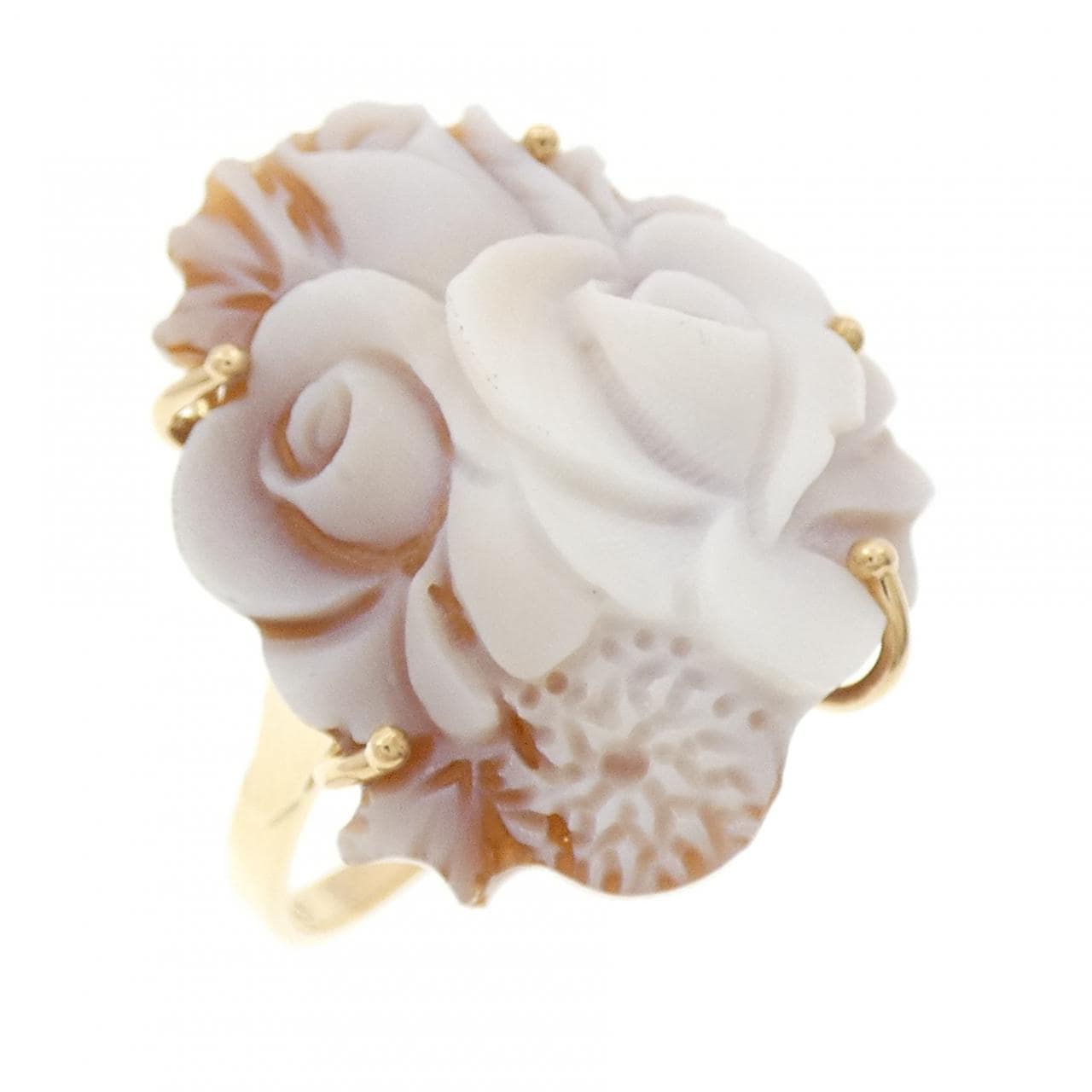 750YG シェルカメオ リング