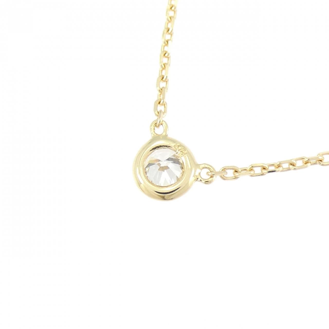 K18YG ソリティア ダイヤモンド ネックレス 0.225CT