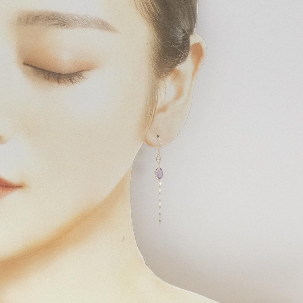 K10YG アメジスト ピアス