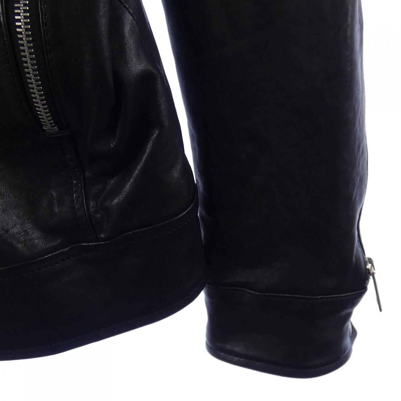 MUSHER MMU18A4004 レザーライダースジャケット