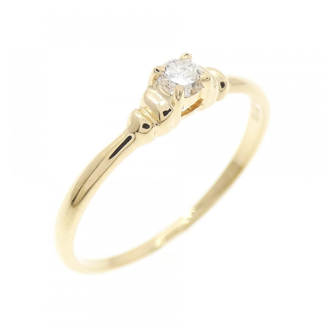 K18YG ダイヤモンド リング 0.08CT