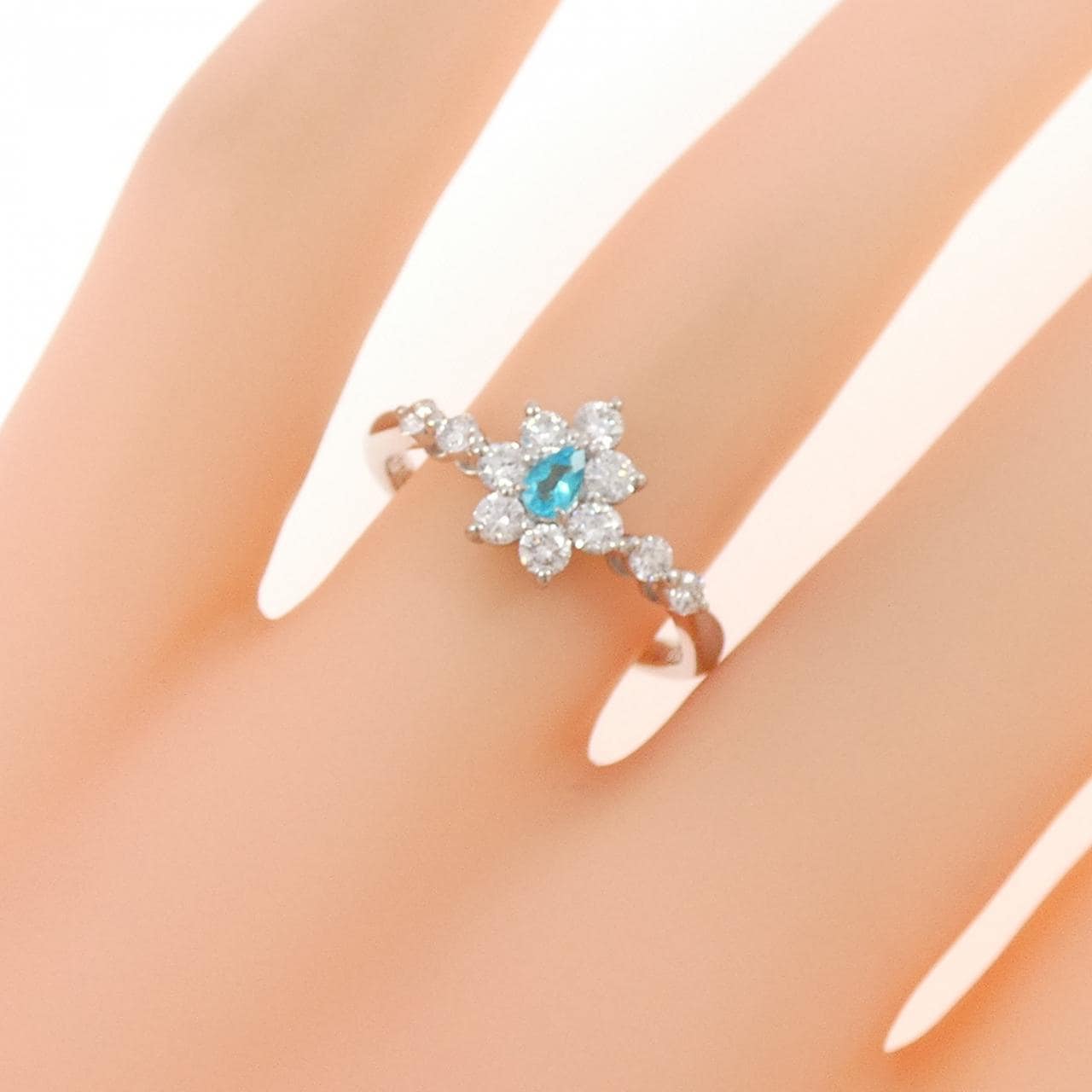 PT900 帕拉伊巴碧碧玺戒指 0.07CT