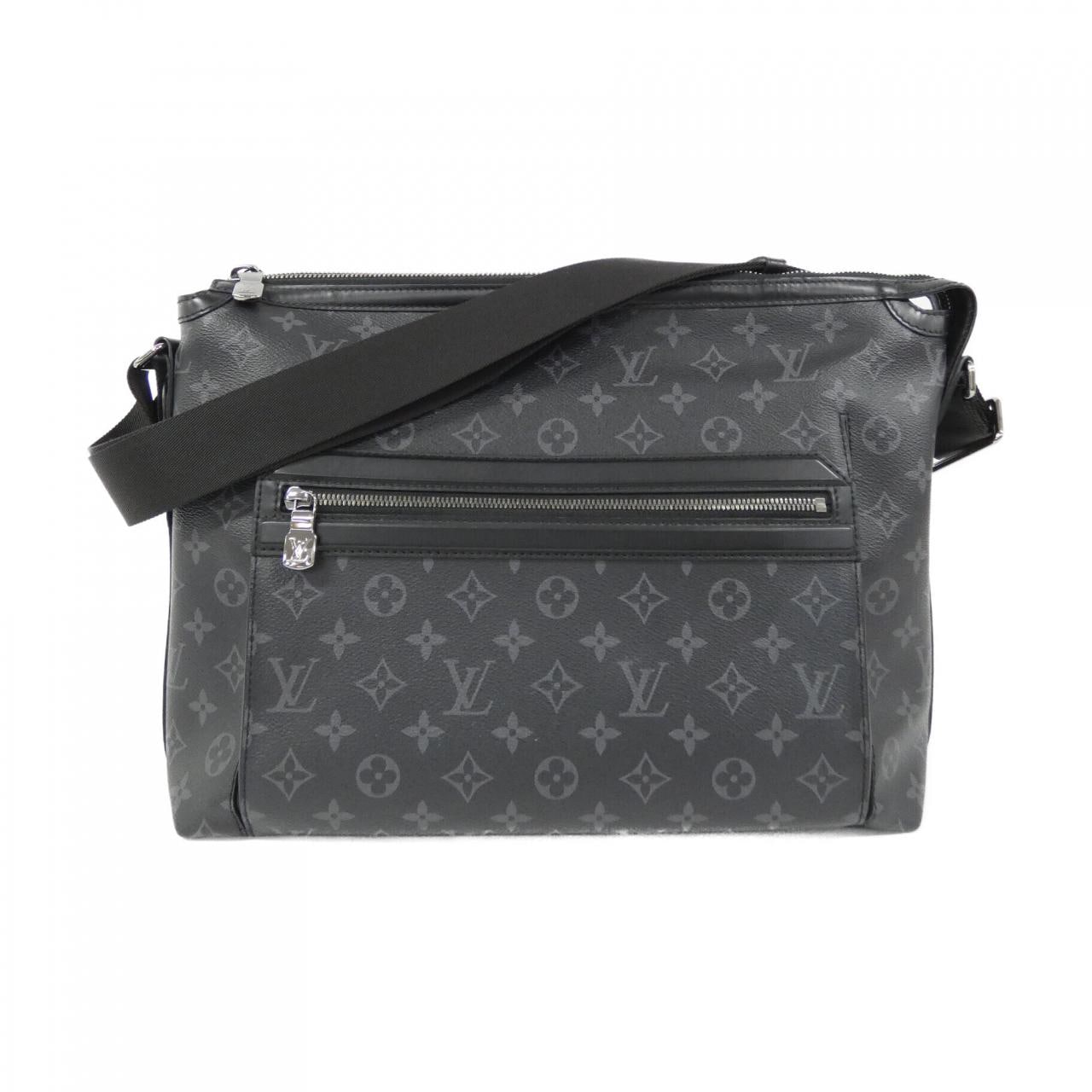 LOUIS VUITTON Monogram Eclipse Odysse 郵差包 MM M44224 單肩包