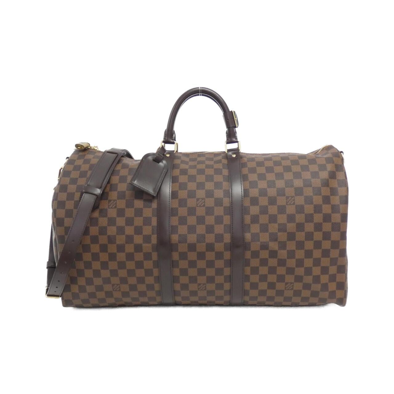 LOUIS VUITTON Damier Keepall Bandouliere 55cm N41414 Boston Bag