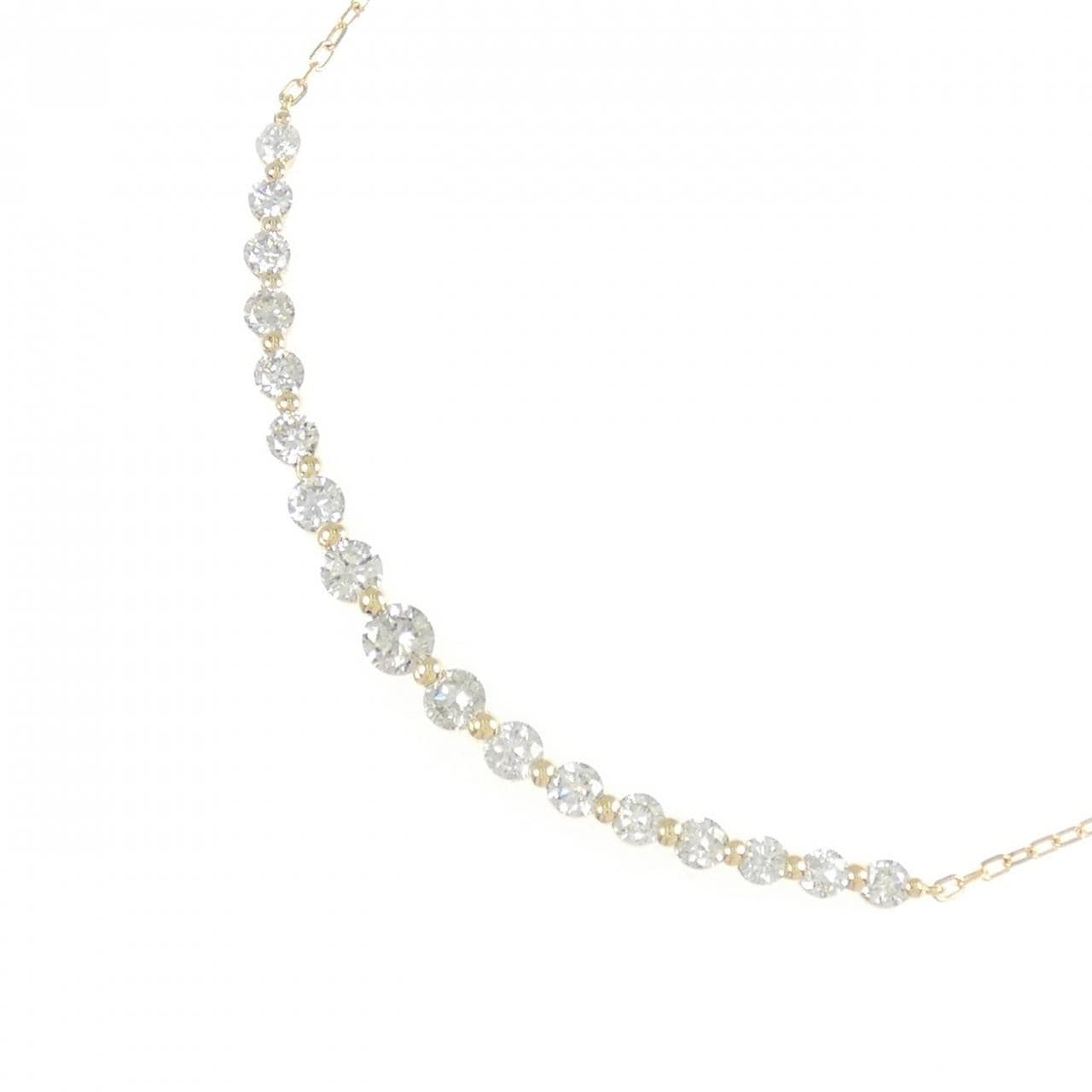 K18YG ダイヤモンド ネックレス 1.00CT