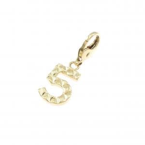 K18YG ナンバー5 チャーム