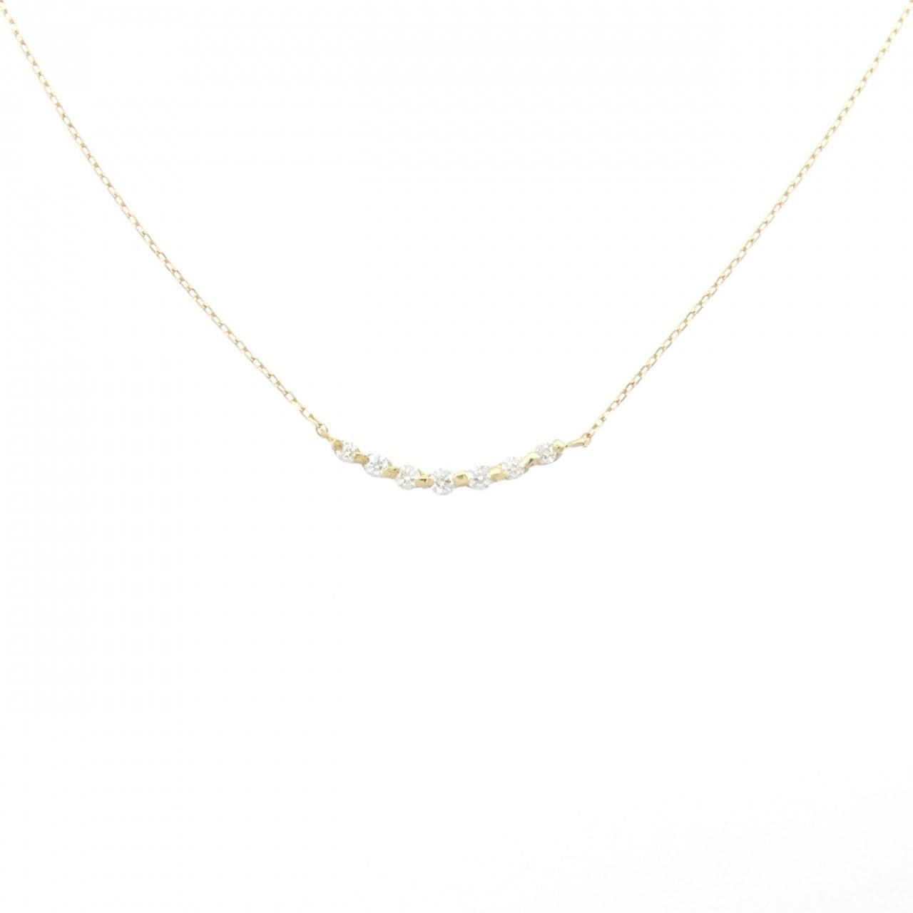 K18YG ダイヤモンド ネックレス 0.10CT