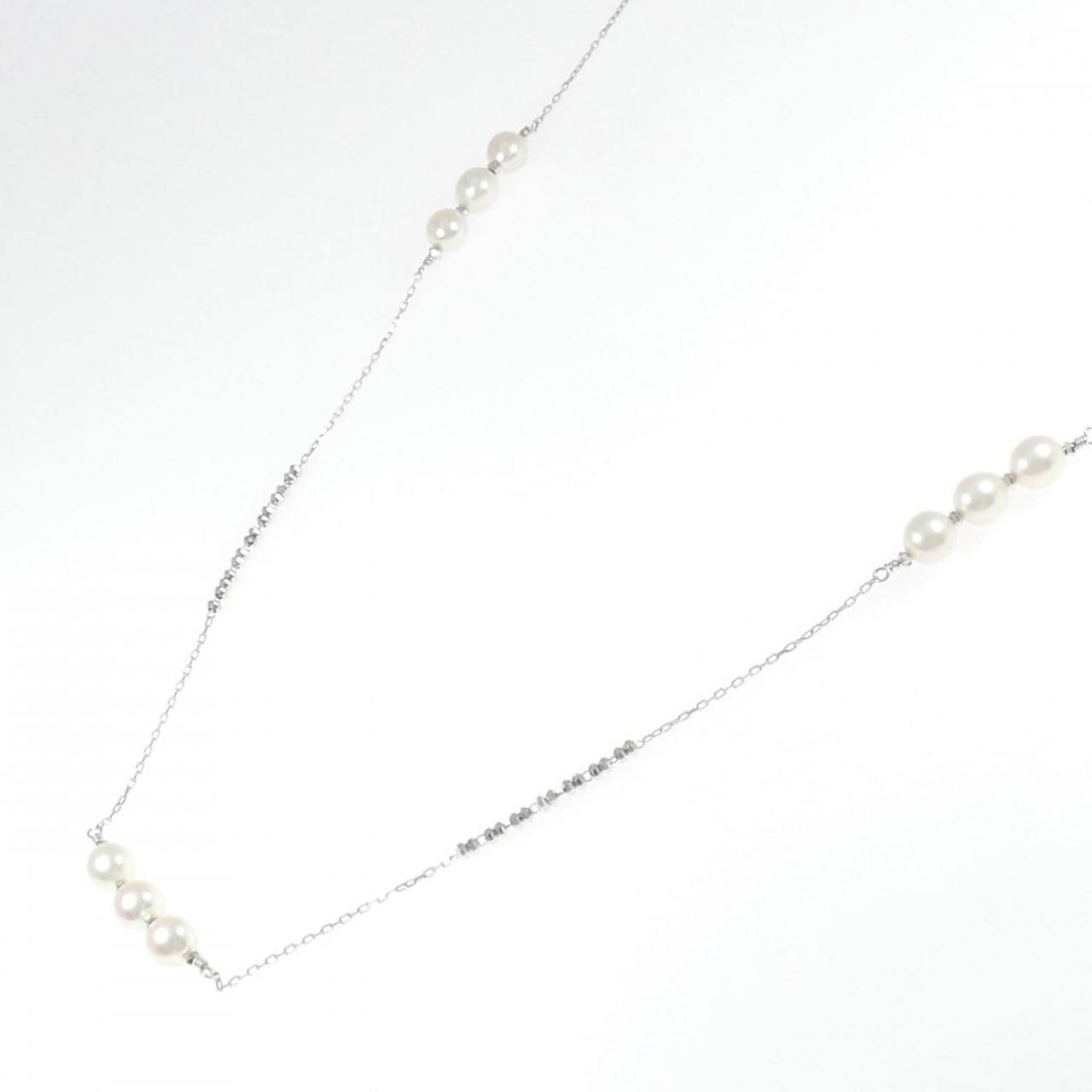 K18WG アコヤパール ネックレス