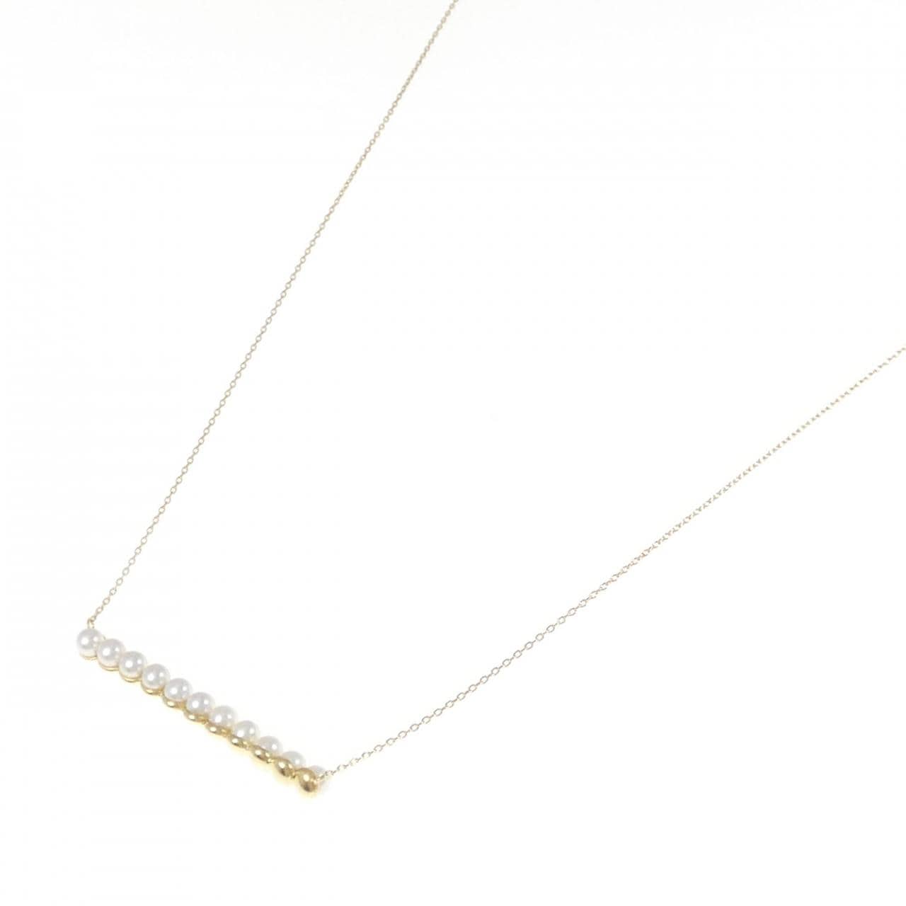 K18YG Akoya pearl necklace