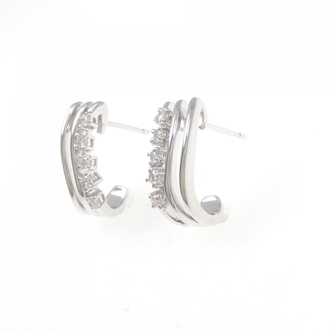 Tasaki Diamond Earrings 0.14CT