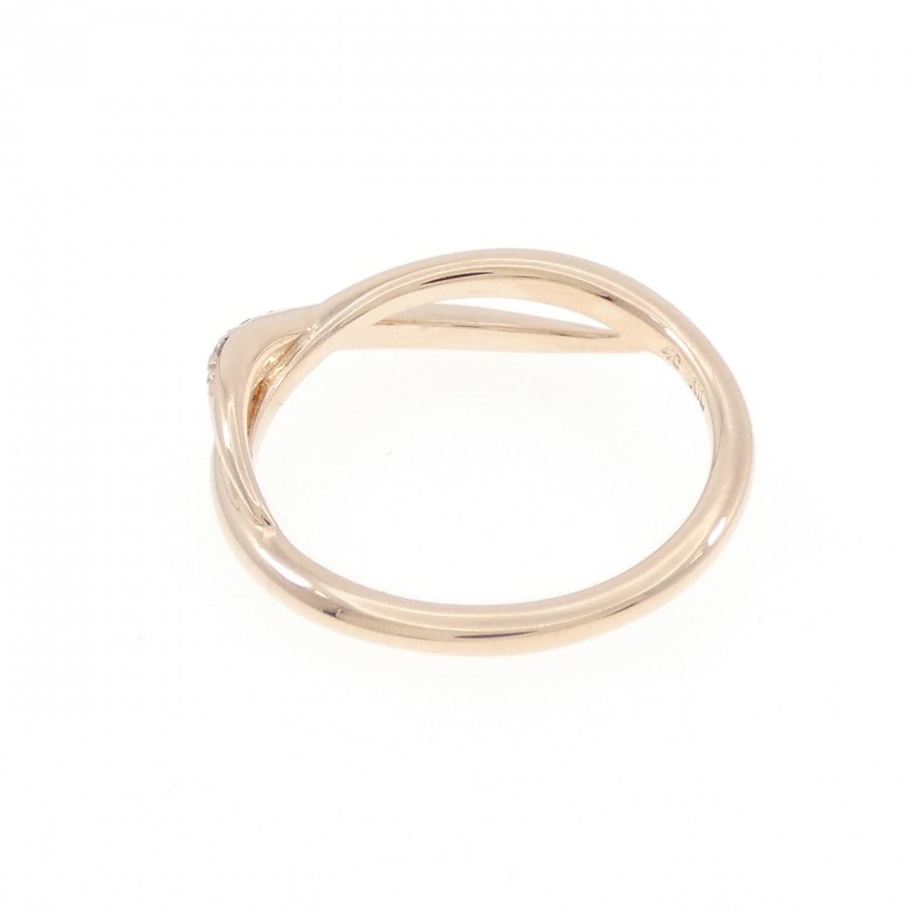 4゜C ダイヤモンド ピンキー リング