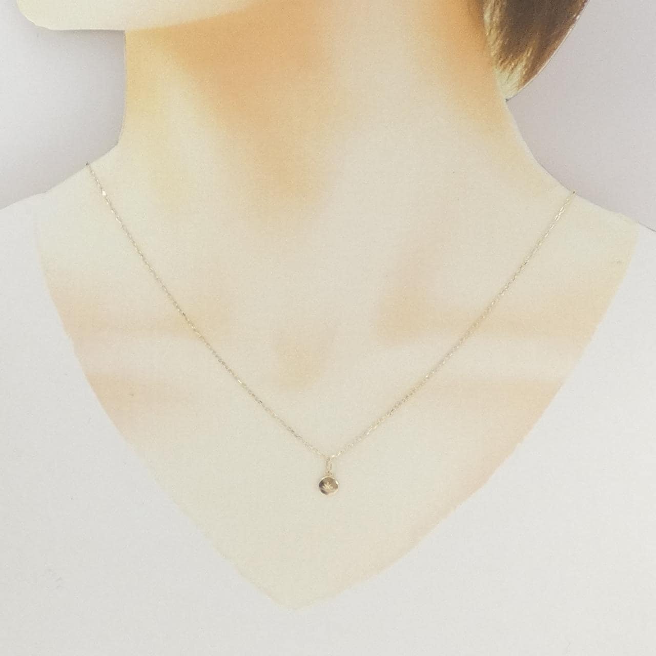 K10YG ダイヤモンド ネックレス 0.005CT