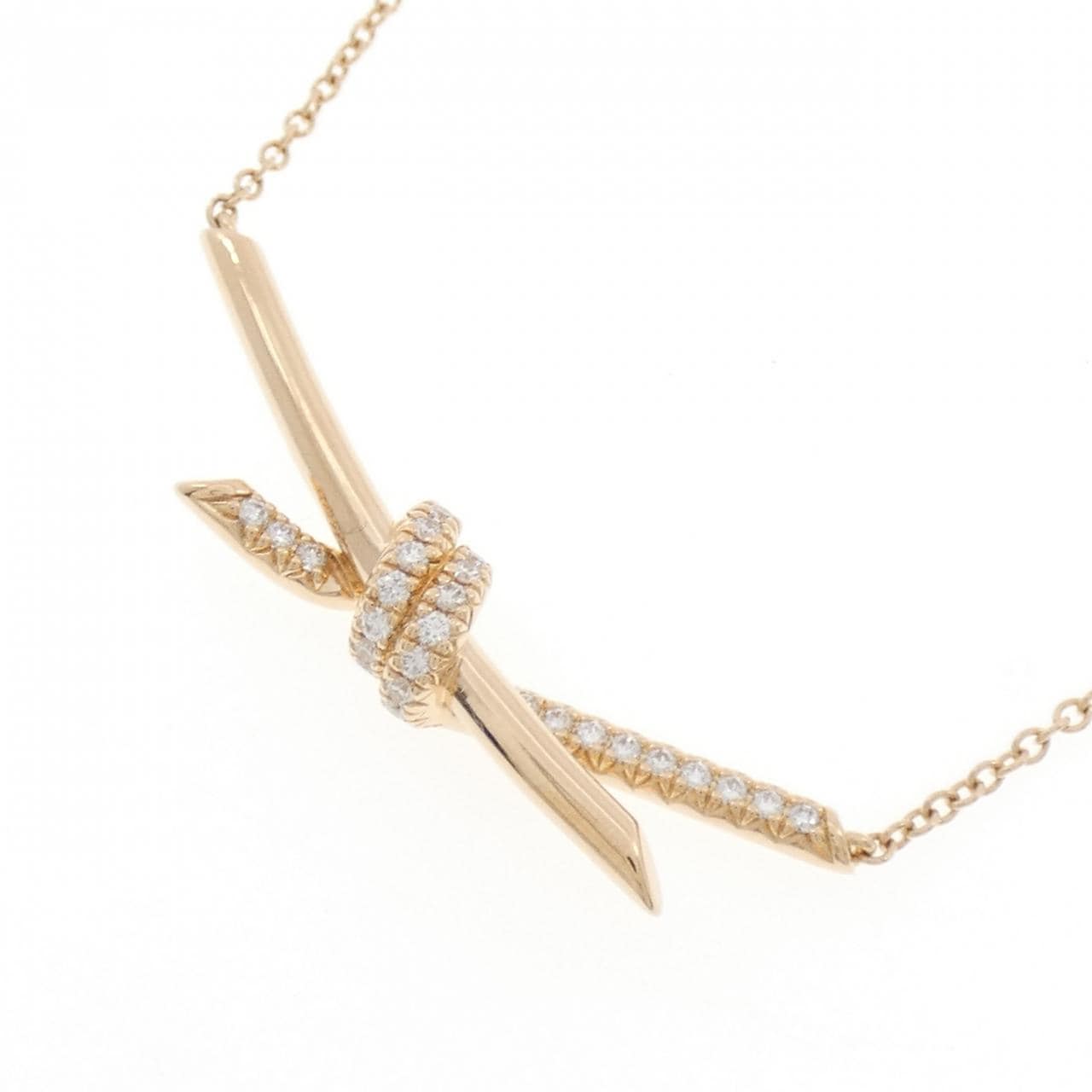 ティファニー ノット ネックレス 0.25CT