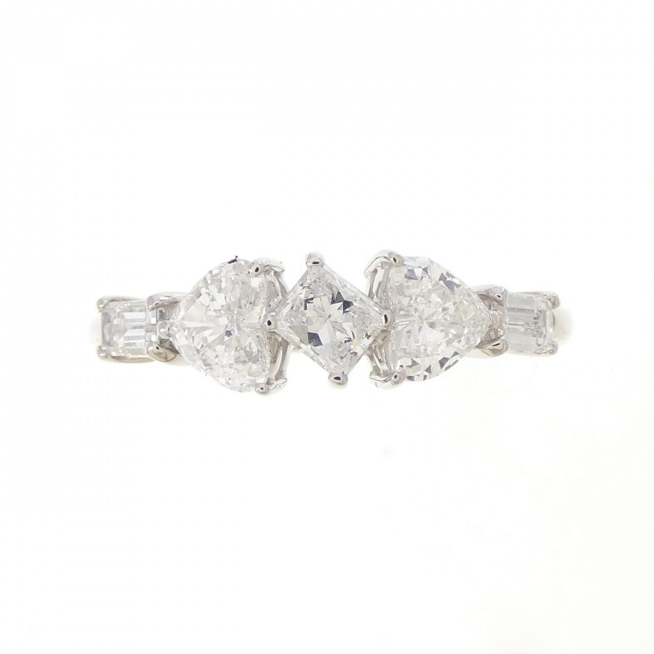 PT900 ハート ダイヤモンド リング 0.87CT