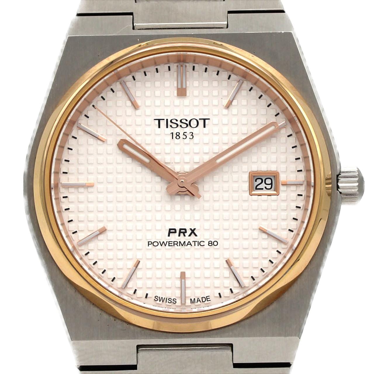 【ノーメンテナンス還元価格】ティソ PRX PGコンビ T137.407.21.031.00 SSxGP 自動巻