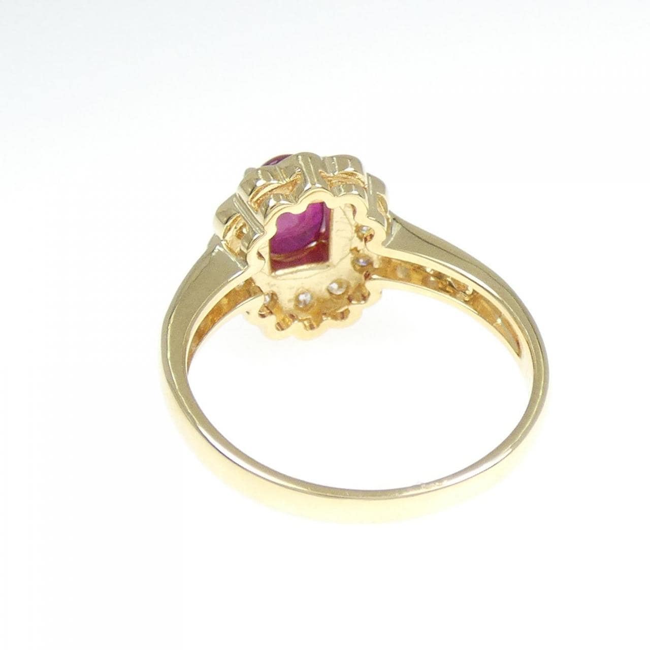 K18YG紅寶石戒指0.79CT