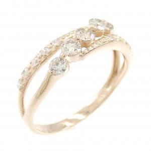 K18PG ダイヤモンド リング 0.50CT