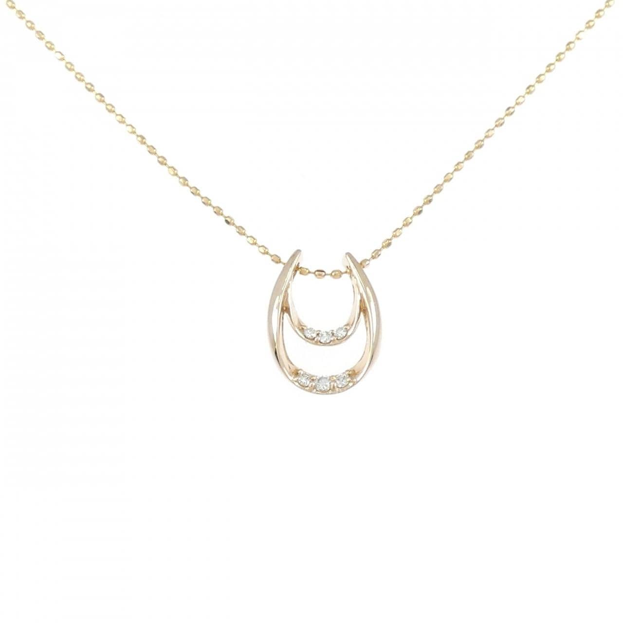 K18PG ダイヤモンド ネックレス 0.06CT