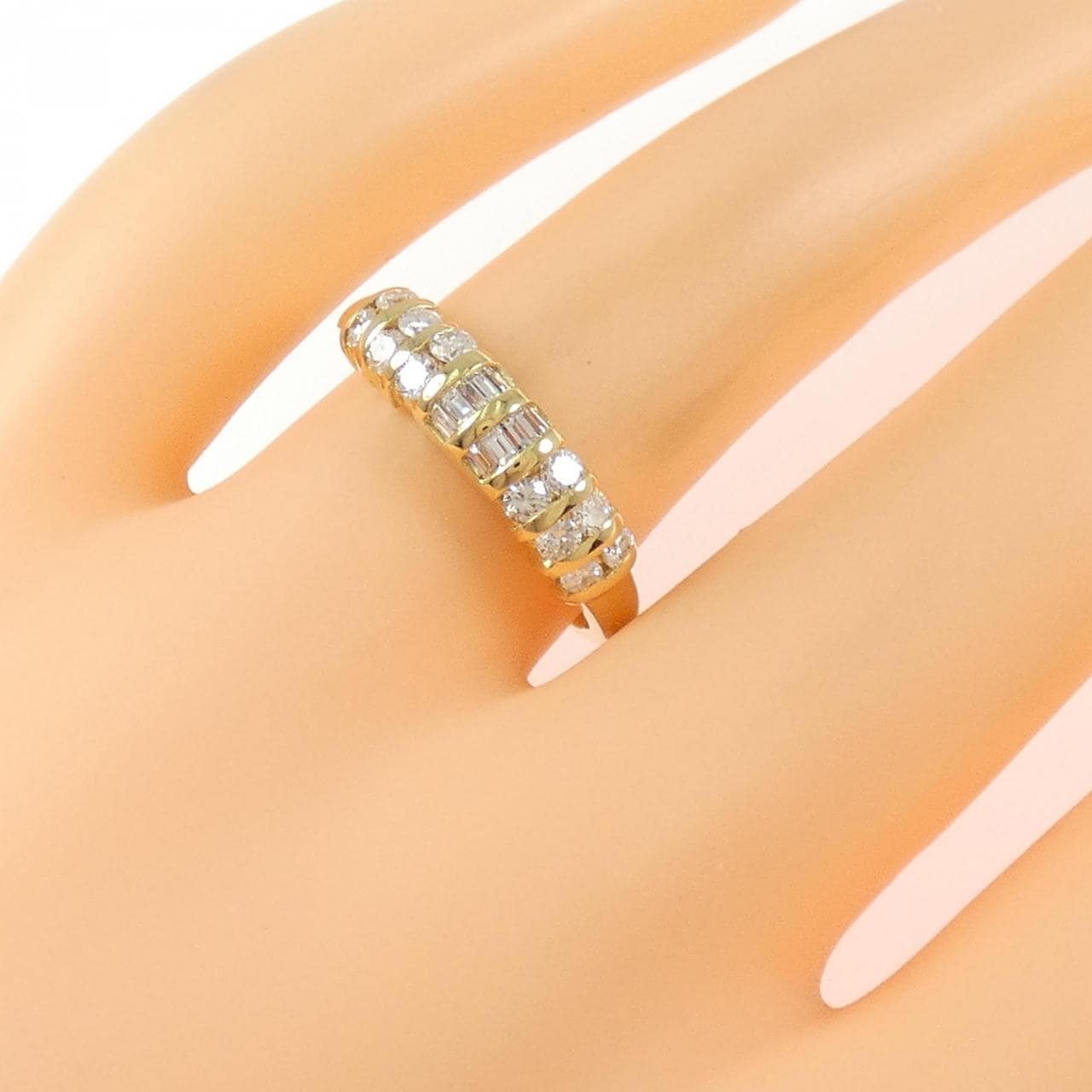 K18YG ダイヤモンド リング 0.54CT