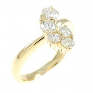 K18YG ダイヤモンド リング 0.48CT
