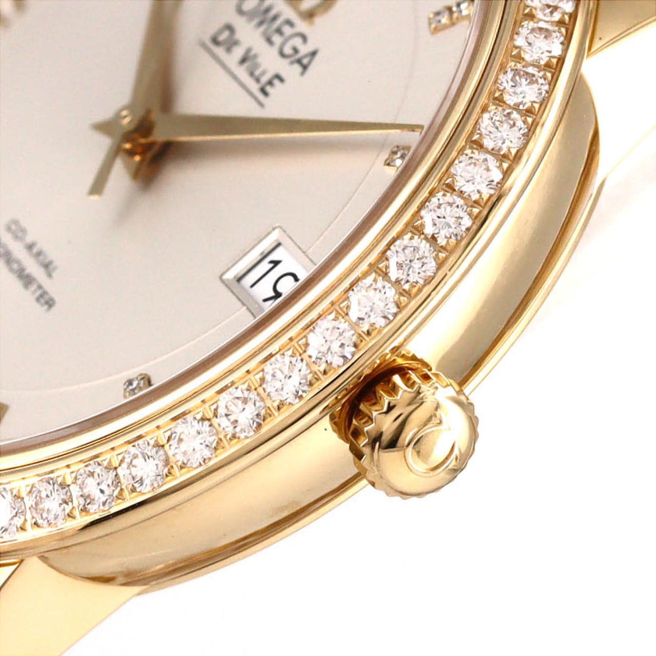 【新品】オメガ デ･ヴィルプレステージ YG/D･24P 424.55.37.20.52.002 YG 自動巻