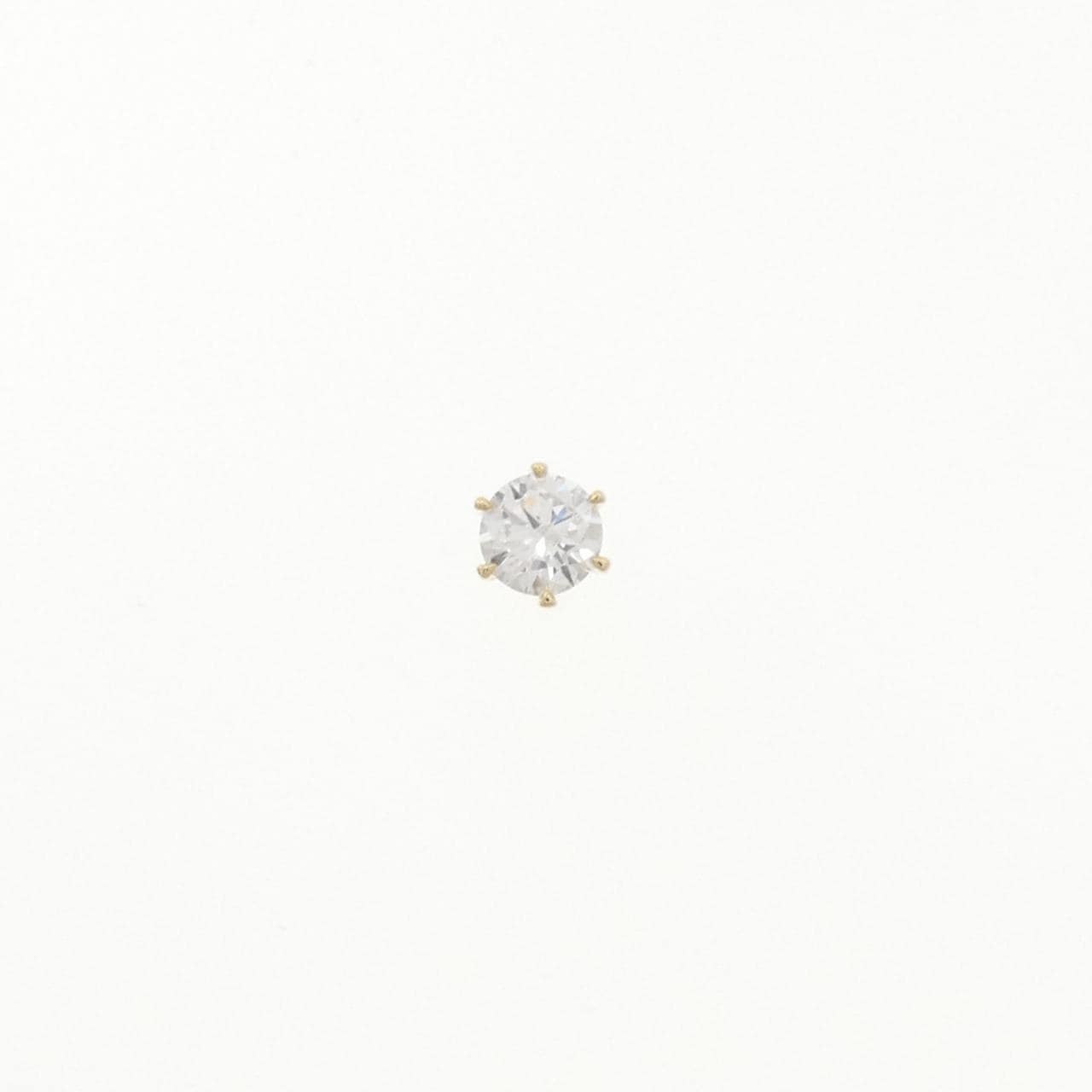 【リメイク】K18YG/ST ダイヤモンド ピアス 0.266CT F VS1 VG 片耳