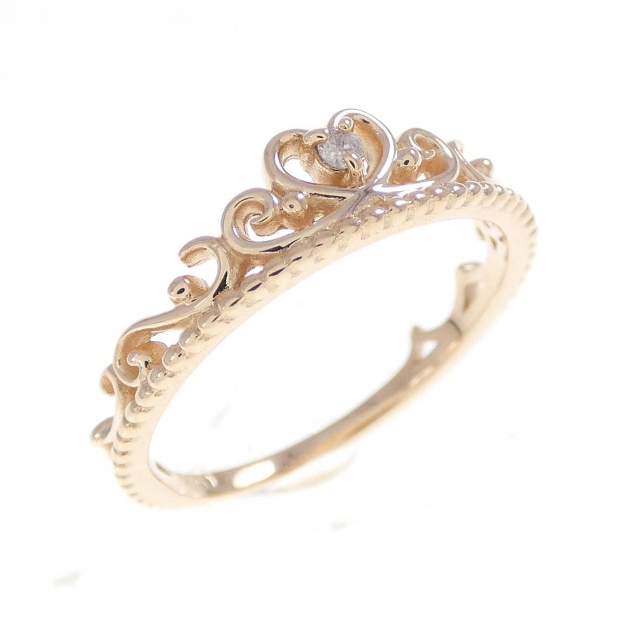 K10PG ティアラ ダイヤモンド リング