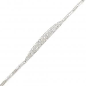 K14WG パヴェ ダイヤモンド ブレスレット 0.70CT