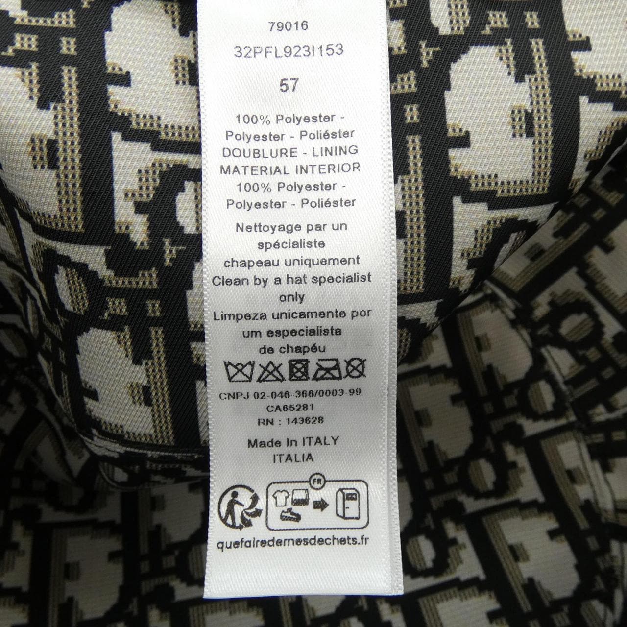 クリスチャンディオール CHRISTIAN DIOR 32PFL923I153 ハット