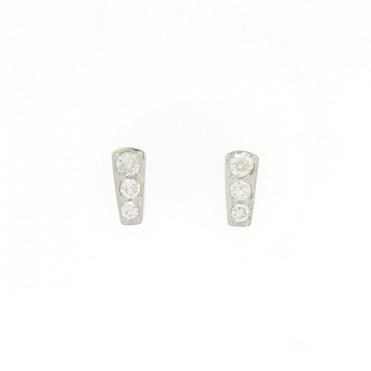 PT900 ダイヤモンド ピアス 0.590CT