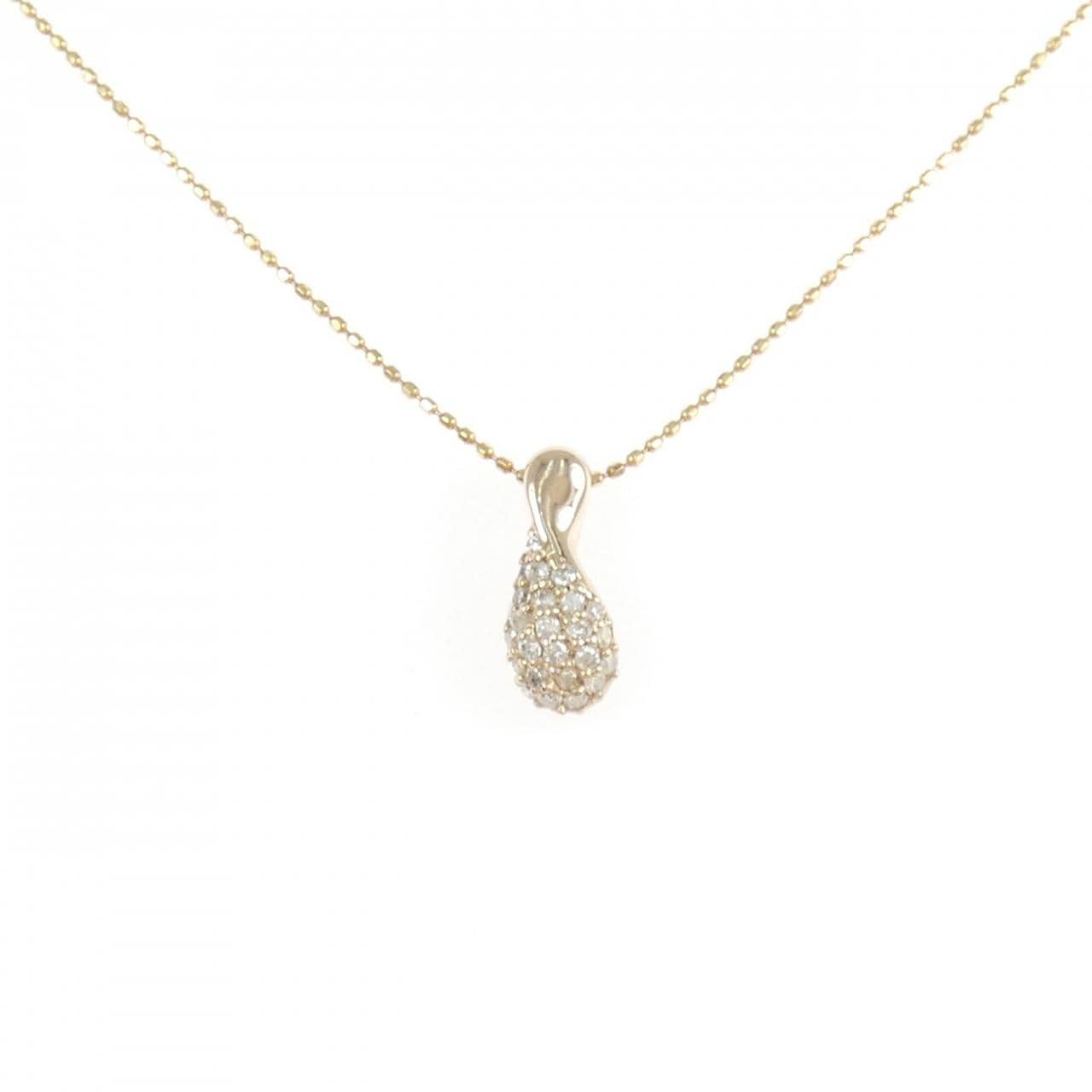 K18PG ダイヤモンド ネックレス 0.19CT