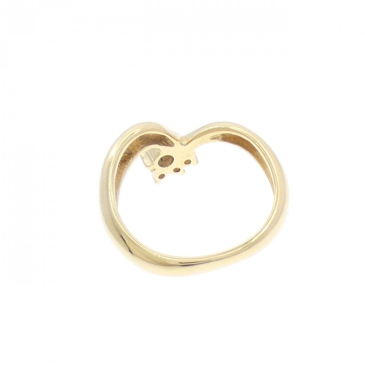 K18YG ダイヤモンド ピンキーリング