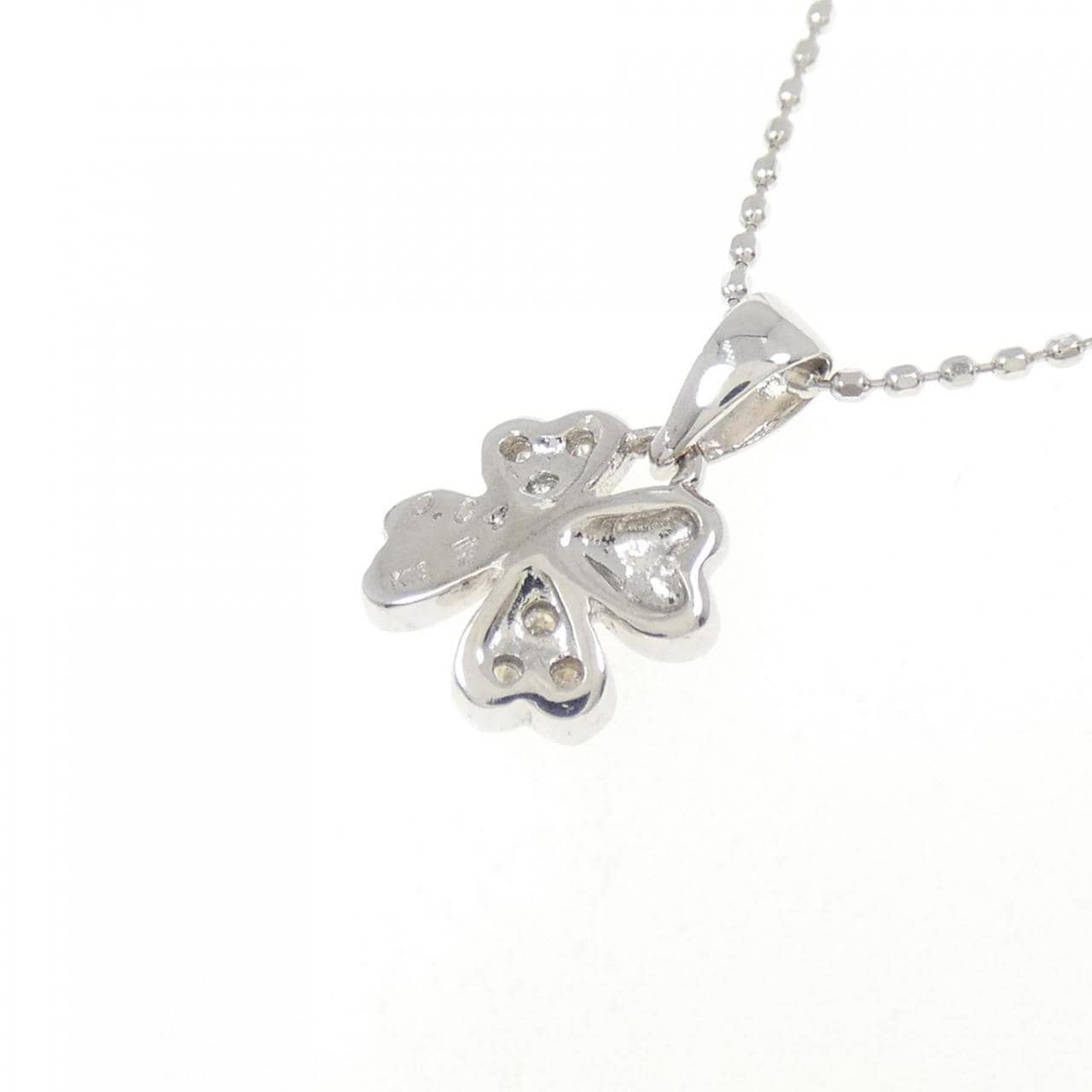 Folli Follie四葉草鑽石項鍊 0.04克拉