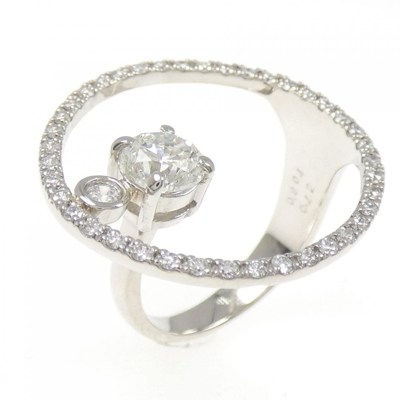 PT900 ダイヤモンド リング 0.804CT I SI2 Fair