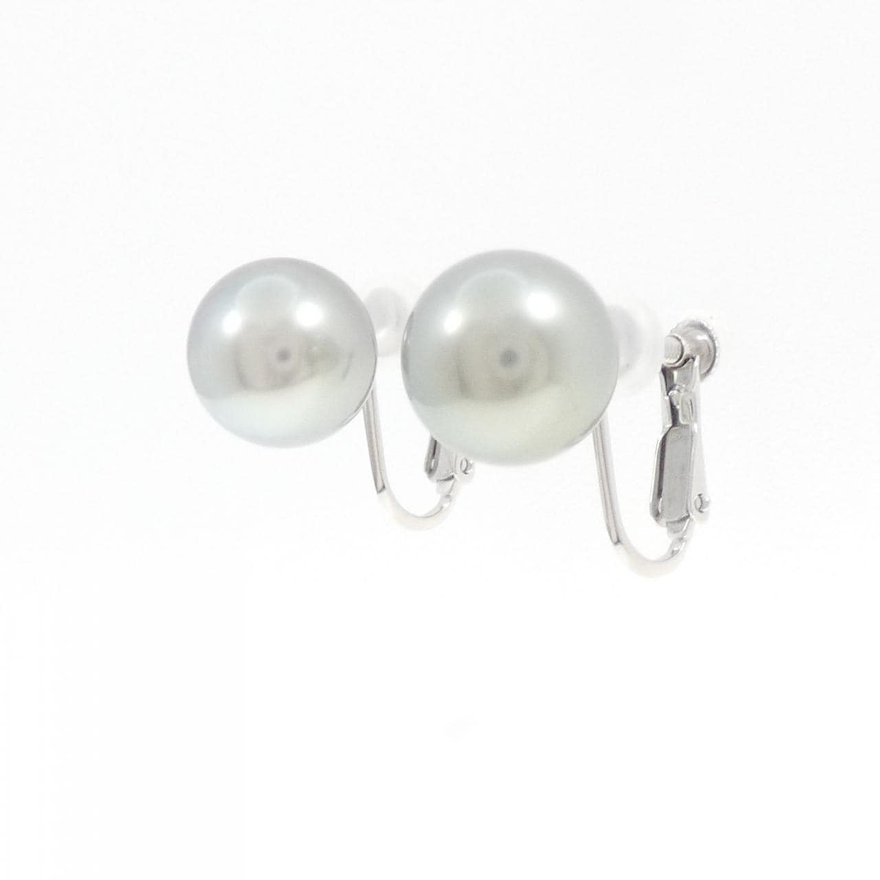 K14WG 白蝶パール イヤリング 10.1mm